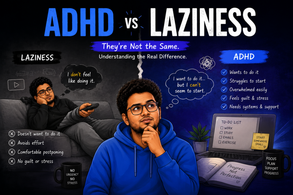 ADHD vs Laziness
